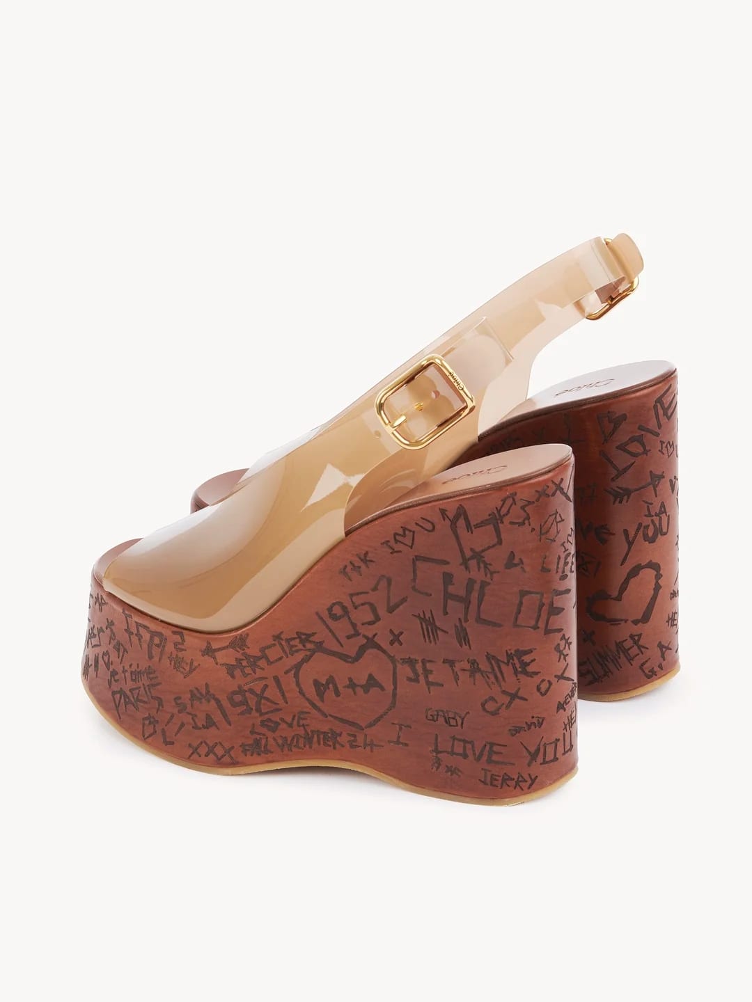 Maxime Wedge Sandal in Sunny Brown, $1145 (approximately PP65,095.51), CHLOE, chloe.com